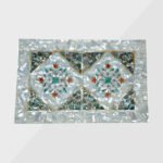 White Marble Inlay Plate