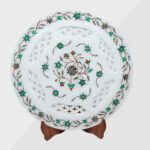 White Marble Inlay Plate