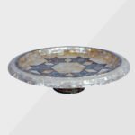 White Marble Inlay Fruit Bowl