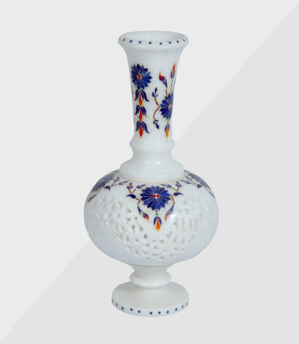 Marble Inlay Flower Vase